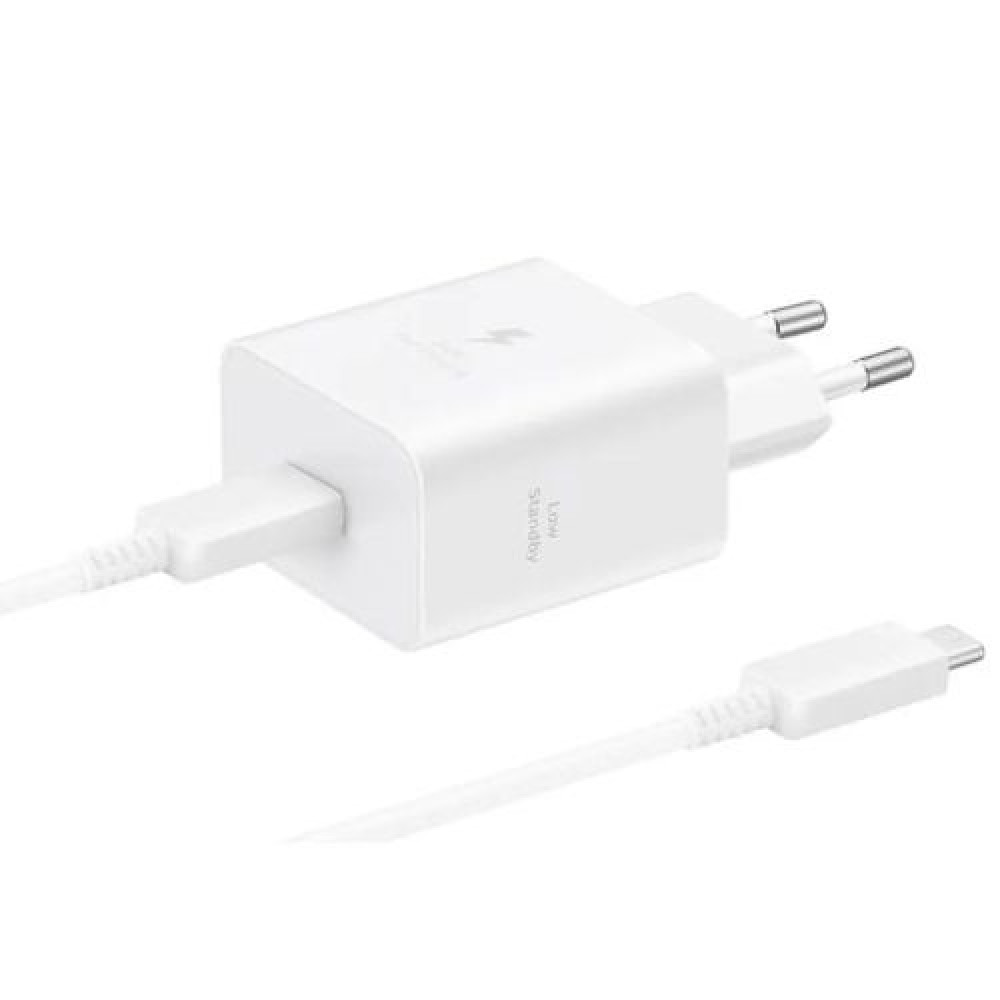 Φωτογραφία προϊόντος: Samsung Travel Charger 45W with Type-C to Type-C cable (1.8m), PD3.0, PDO/PPS, White EU (EP-T4511XWEGEU)