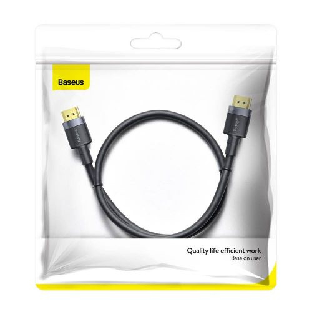 Φωτογραφία προϊόντος: Baseus Video cable Cafule 4KHDMI Male To 4KHDMI Male 1m Black (CADKLF-E01)