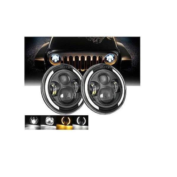 Φωτογραφία προϊόντος: OEM Σετ Φανάρια Jeep 7" JeepWrangler