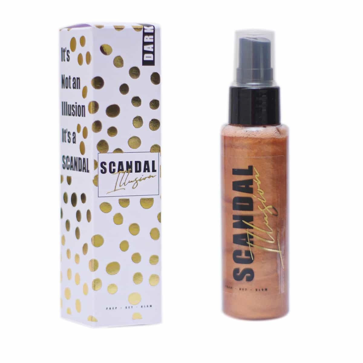 Φωτογραφία προϊόντος: SCANDAL BEAUTY Scandal Illusion Prep Set Glow Spray - Dark (50ml)