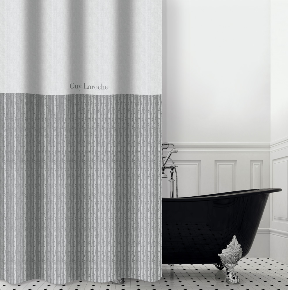 Φωτογραφία προϊόντος: GUY LAROCHE ΚΟΥΡΤΙΝΑ ΜΠΑΝΙΟΥ TUDOR GREY 180x185