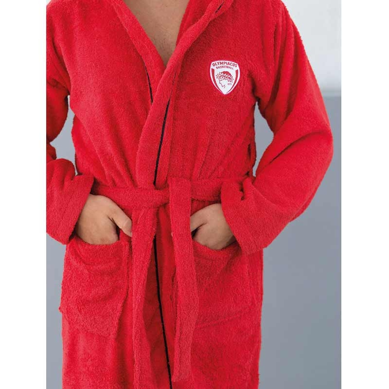 Φωτογραφία προϊόντος: Μπουρνούζι Palamaiki HOME Olympiacos BC Adults 1925 Κόκκινο