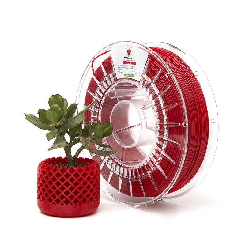 Φωτογραφία προϊόντος: Strawberry 3d PETG Printer Filament 1.75 (+/- 0,05mm) Red 750 gr