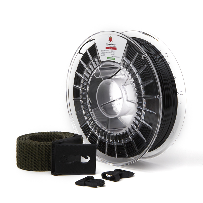 Φωτογραφία προϊόντος: Strawberry 3d PETG Printer Filament 1.75 (+/- 0,05mm) Black 750 gr