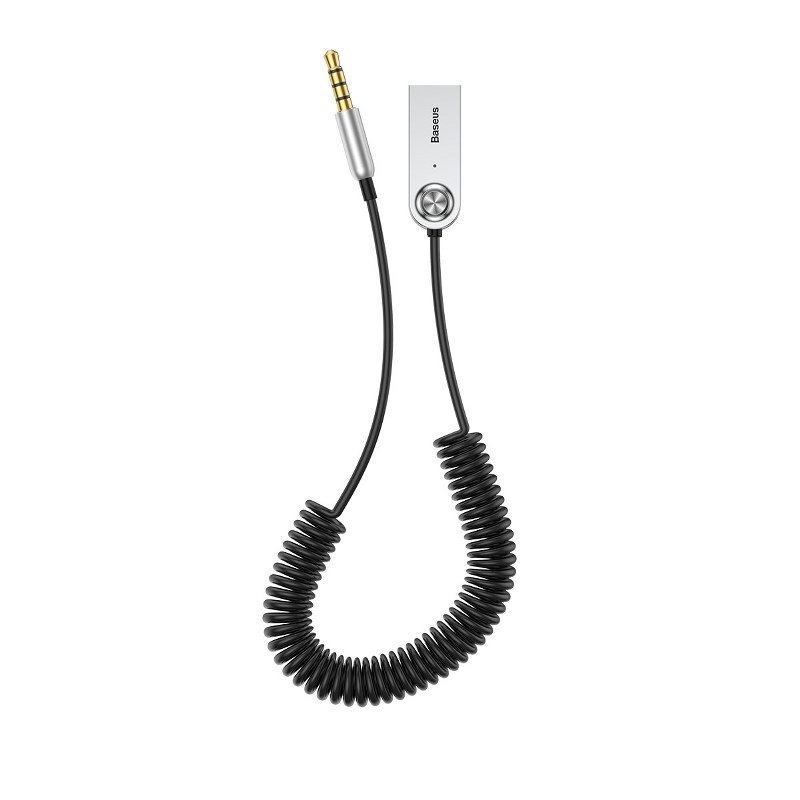 Φωτογραφία προϊόντος: ΑΝΤΑΠΤΟΡΑΣ AUDIO BLUETOOTH 5.0 ΑΠΟ USB ΣΕ AUX ΜΑΥΡΟ ΣΠΙΡΑΛ AMIO - 1 τεμ.