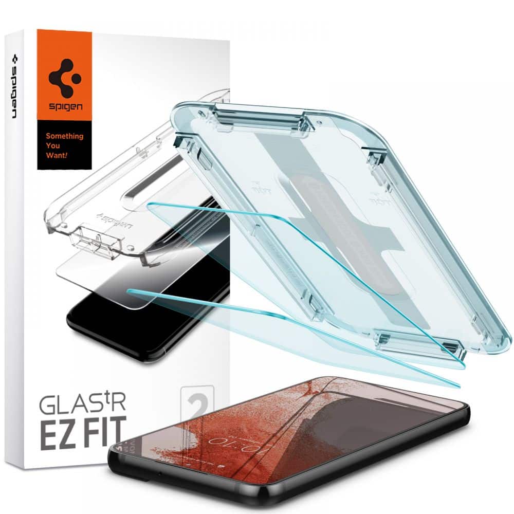 Φωτογραφία προϊόντος: Spigen Glas.tR EZ Fit 2 Pack - Γυαλί Προστασίας για Samsung Galaxy S22 (AGL04151) [140998] (8809811857399)