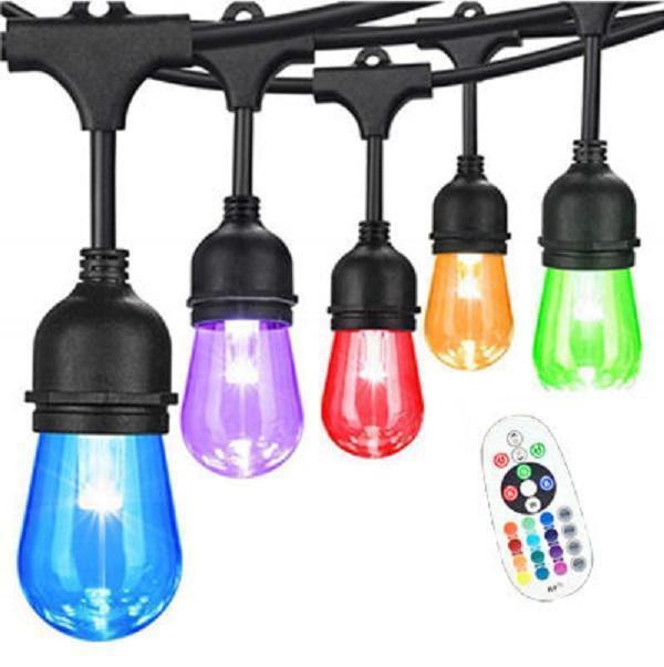 Φωτογραφία προϊόντος: RGB Αδιάβροχη Γιρλάντα LED 15 Λαμπών 12μ