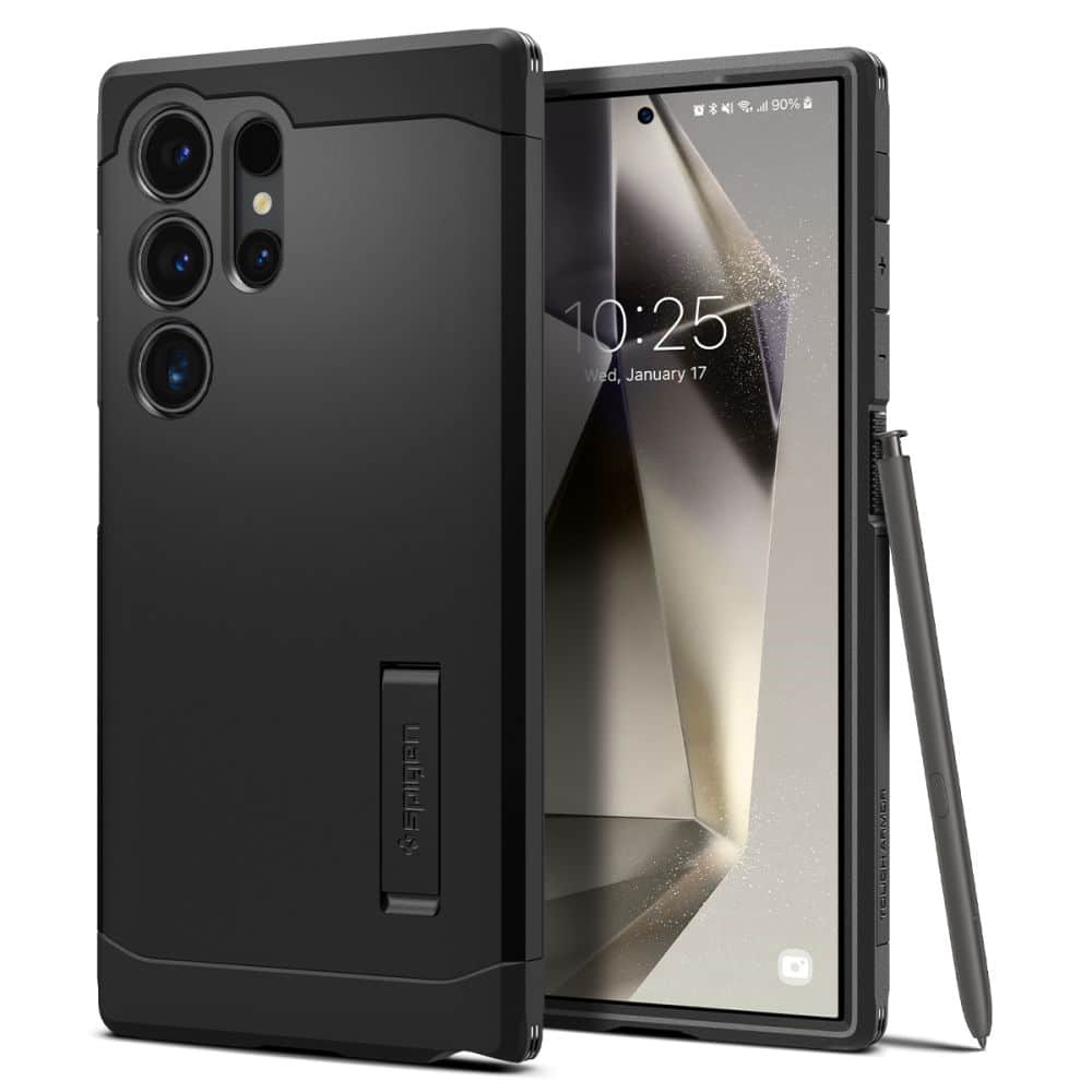 Φωτογραφία προϊόντος: Spigen Tough Armor Back Cover Πλαστικό / Σιλικόνης Ανθεκτικό Μαύρο (Galaxy S24 Ultra) 150553