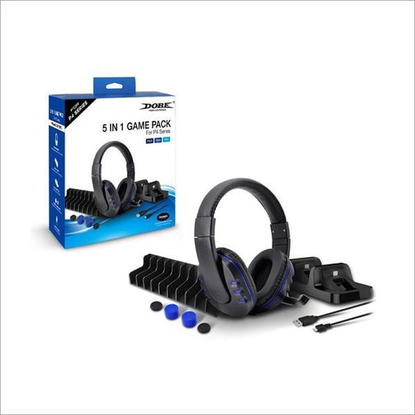 Φωτογραφία προϊόντος: Σετ Ακουστικών DOBE 5 in 1 Game Pack για PS4 / Slim / Pro