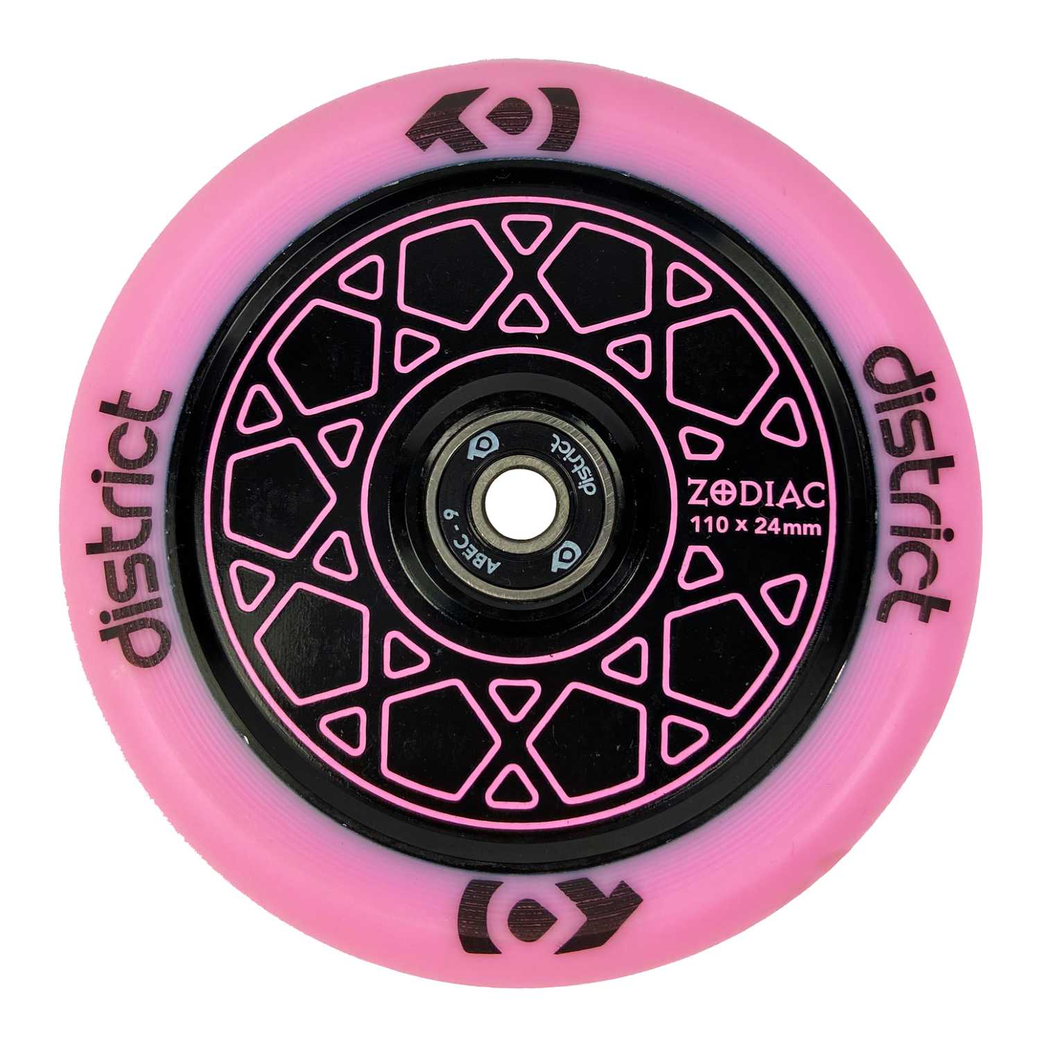 Φωτογραφία προϊόντος: DISTRICT SCOOTERING DISTRICT Zodiac Wheel 110 - Pink
