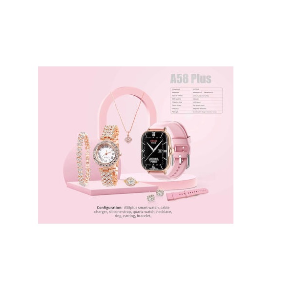 Φωτογραφία προϊόντος: A58 Smartwatch (Ροζ)