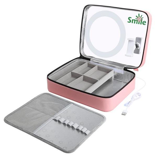 Φωτογραφία προϊόντος: Puluz Make-up θήκη με LED καθρέπτη και θήκη τηλεφώνου PU516F