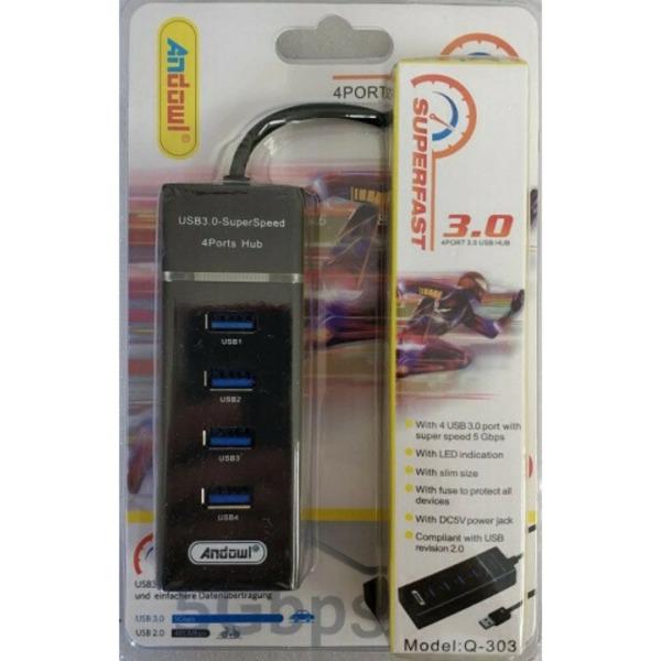 Φωτογραφία προϊόντος: Andowl Q-303 USB 3.0 Hub 4 Θυρών