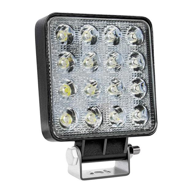 Φωτογραφία προϊόντος: AMIO LED προβολέας AWL10 τετράγωνος 48W 3800lm IP67 9-36V