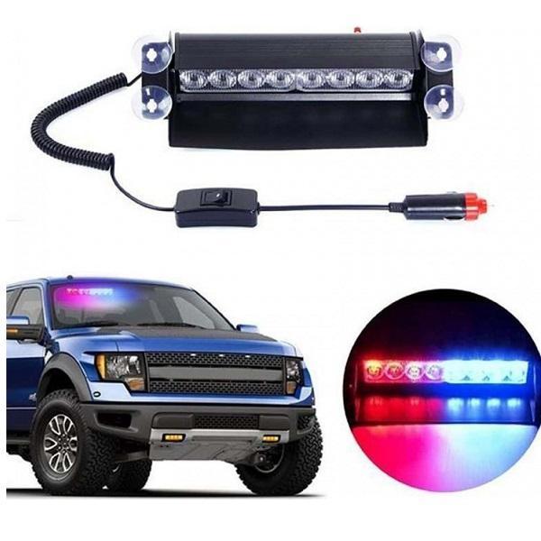 Φωτογραφία προϊόντος: Φάρος Αυτοκινήτου Flash Light LED 8W 12V 27cm HB-803C Μπλε και Κόκκινο