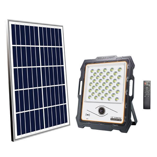 Φωτογραφία προϊόντος: Προβολέας LED 100W SMD Ηλιακός με Κάμερα 6500K IP65