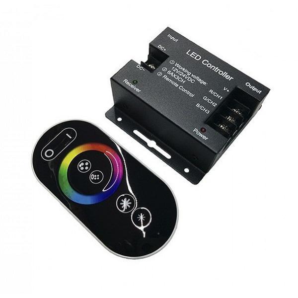 Φωτογραφία προϊόντος: Controller RGB Αφής 12-24V LMS Μαύρο