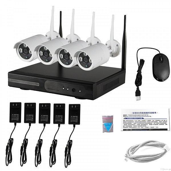 Φωτογραφία προϊόντος: OEM HD NVR Kit Ασύρματο Σύστημα Καταγραφικό με 4 Κάμερες Ασφαλείας