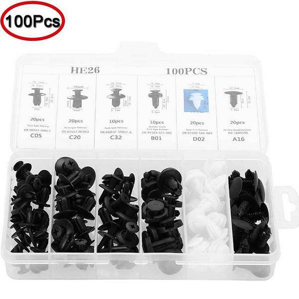Φωτογραφία προϊόντος: Push retainer clips kit 100pcs - W26/W10059-1
