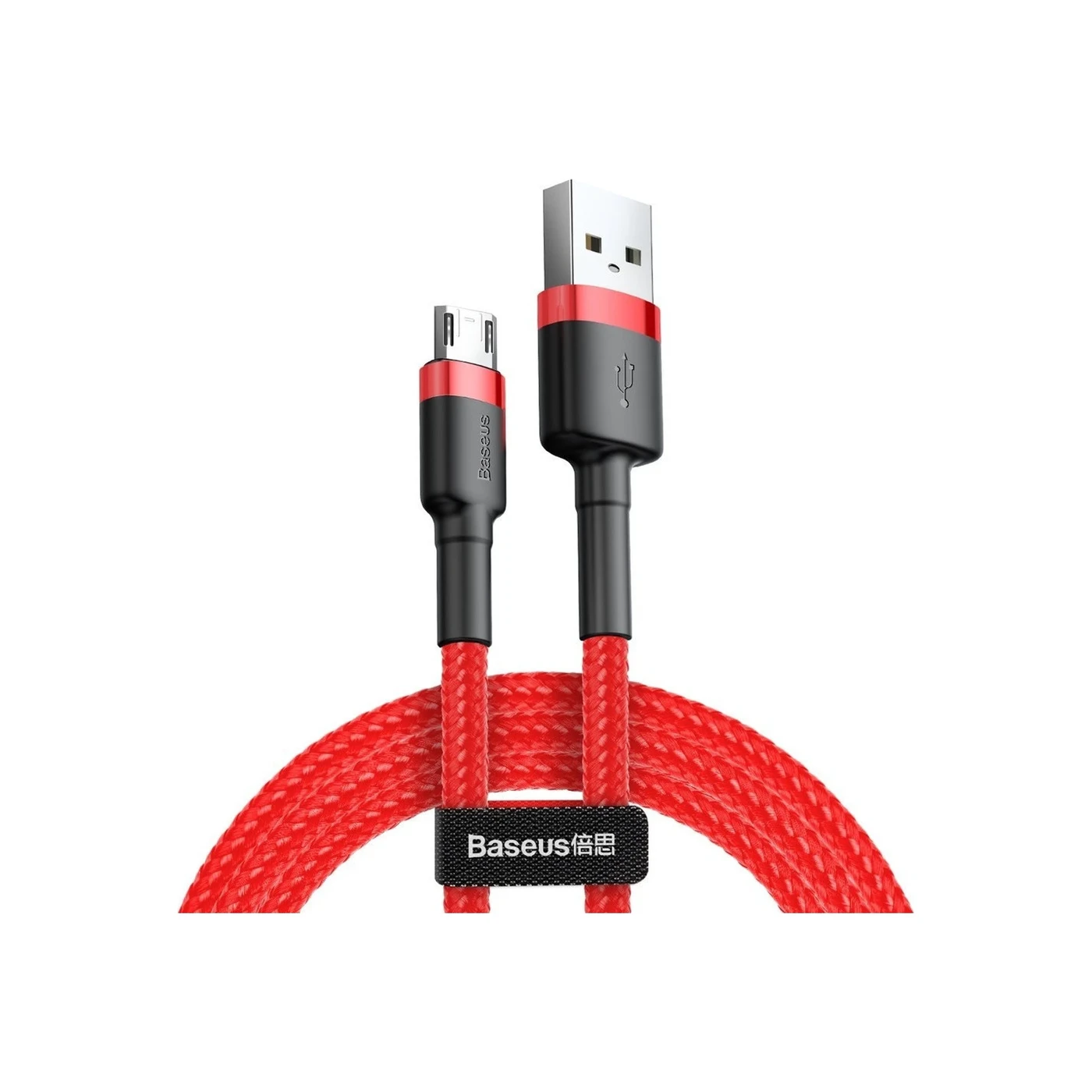 Φωτογραφία προϊόντος: Baseus Cafule Braided Καλώδιο USB-A σε Micro USB - Κόκκινο, 2m