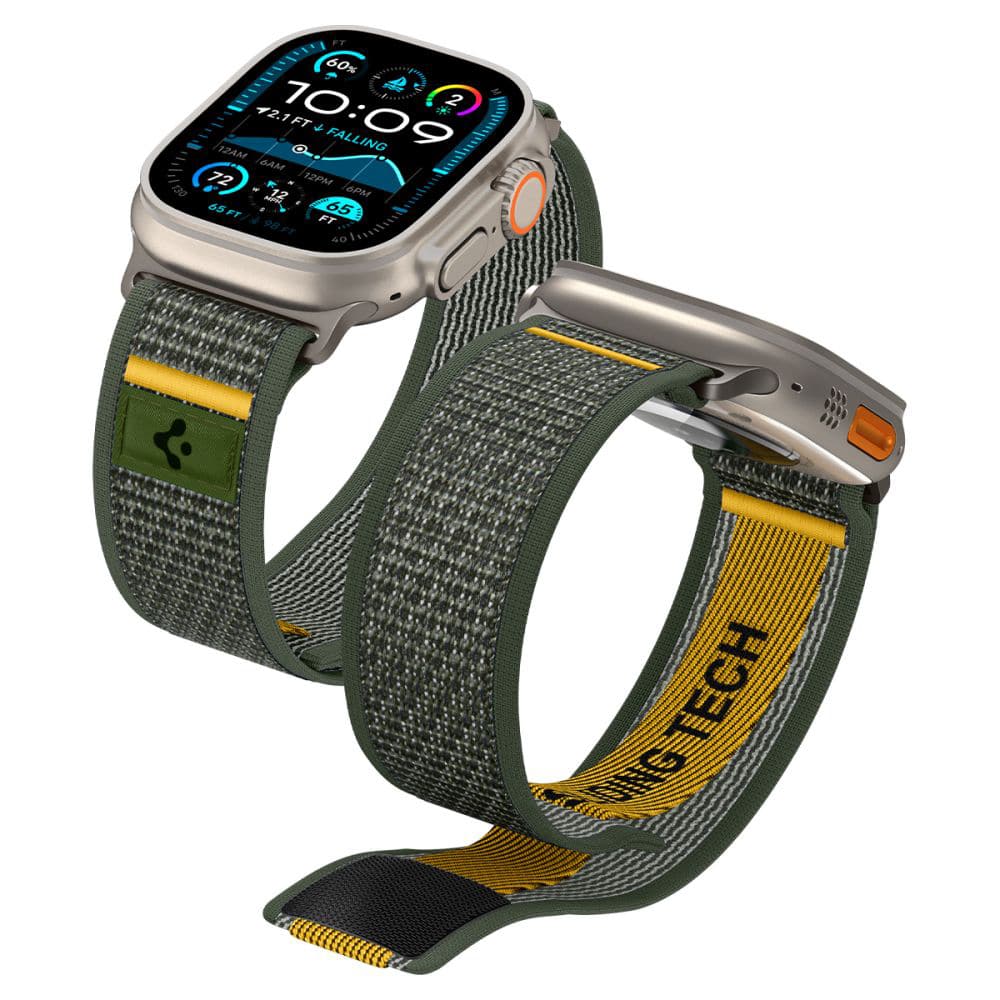 Φωτογραφία προϊόντος: Spigen Athlex Air Band Υφασμάτινο Λουράκι για Apple Watch 44/45/46/49mm - Πράσινο