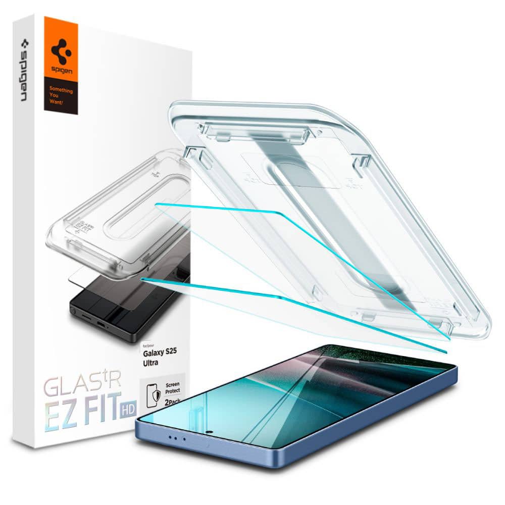 Φωτογραφία προϊόντος: Spigen tR EZ Fit HD Τζαμάκι Προστασίας για Galaxy S25 Ultra 2τμχ