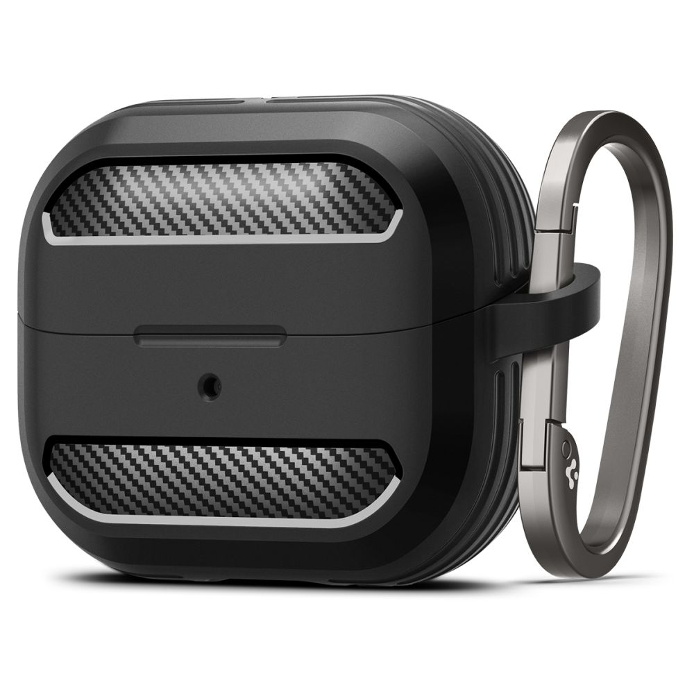 Φωτογραφία προϊόντος: Spigen Rugged Armor Θήκη Σιλικόνης με Γάντζο Samsung Galaxy Buds 3 / 3 FE / 3 Pro Μαύρο