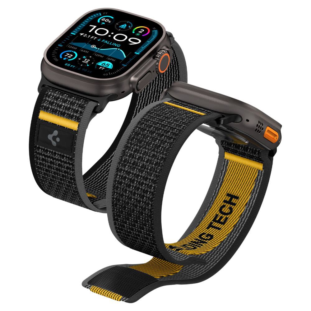 Φωτογραφία προϊόντος: Spigen Athlex Air Band Υφασμάτινο Λουράκι για Apple Watch 44/45/46/49mm - Μαύρο