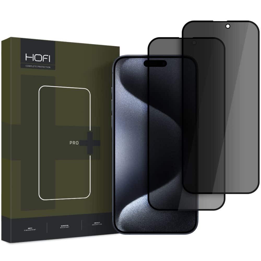 Φωτογραφία προϊόντος: Hofi Antispy Glass Pro+ Privacy Τζαμάκι Προστασίας για iPhone 16 Pro 2τμχ