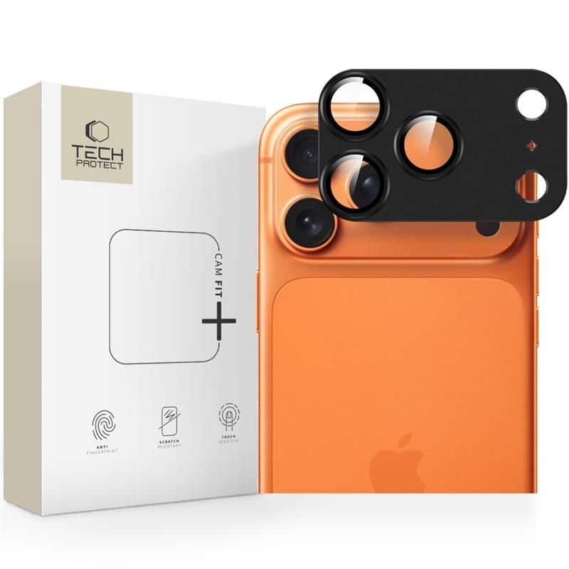 Φωτογραφία προϊόντος: Tech-Protect Camfull Fit+ Προστασίας Κάμερας Μαύρο για iPhone 17 Pro Max