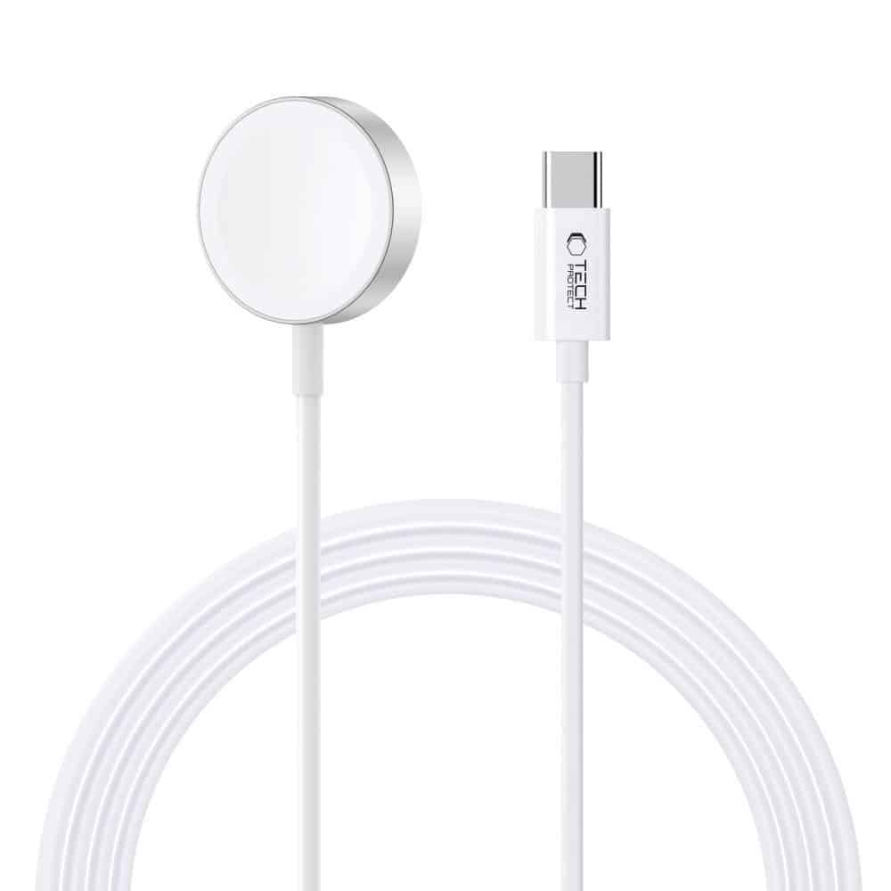 Φωτογραφία προϊόντος: Tech-Protect Ultraboost Magnetic USB-C Φορτιστής για Apple Watch 120cm (Λευκός)