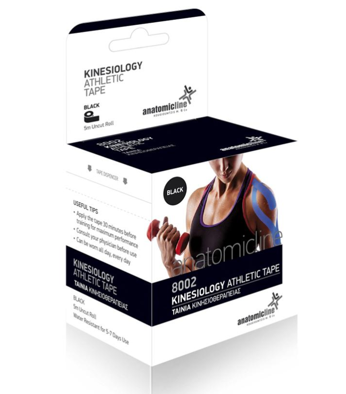Φωτογραφία προϊόντος: ANATOMIC LINE 8002 Ταινία Κινησιοθεραπείας Black