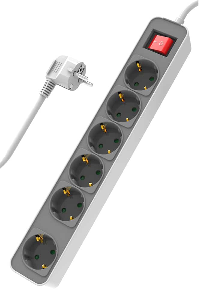 Φωτογραφία προϊόντος: Powertech PT-1058 Λευκό Πολύπριζο Ασφαλείας 6 Θέσεων 16A 1.4m
