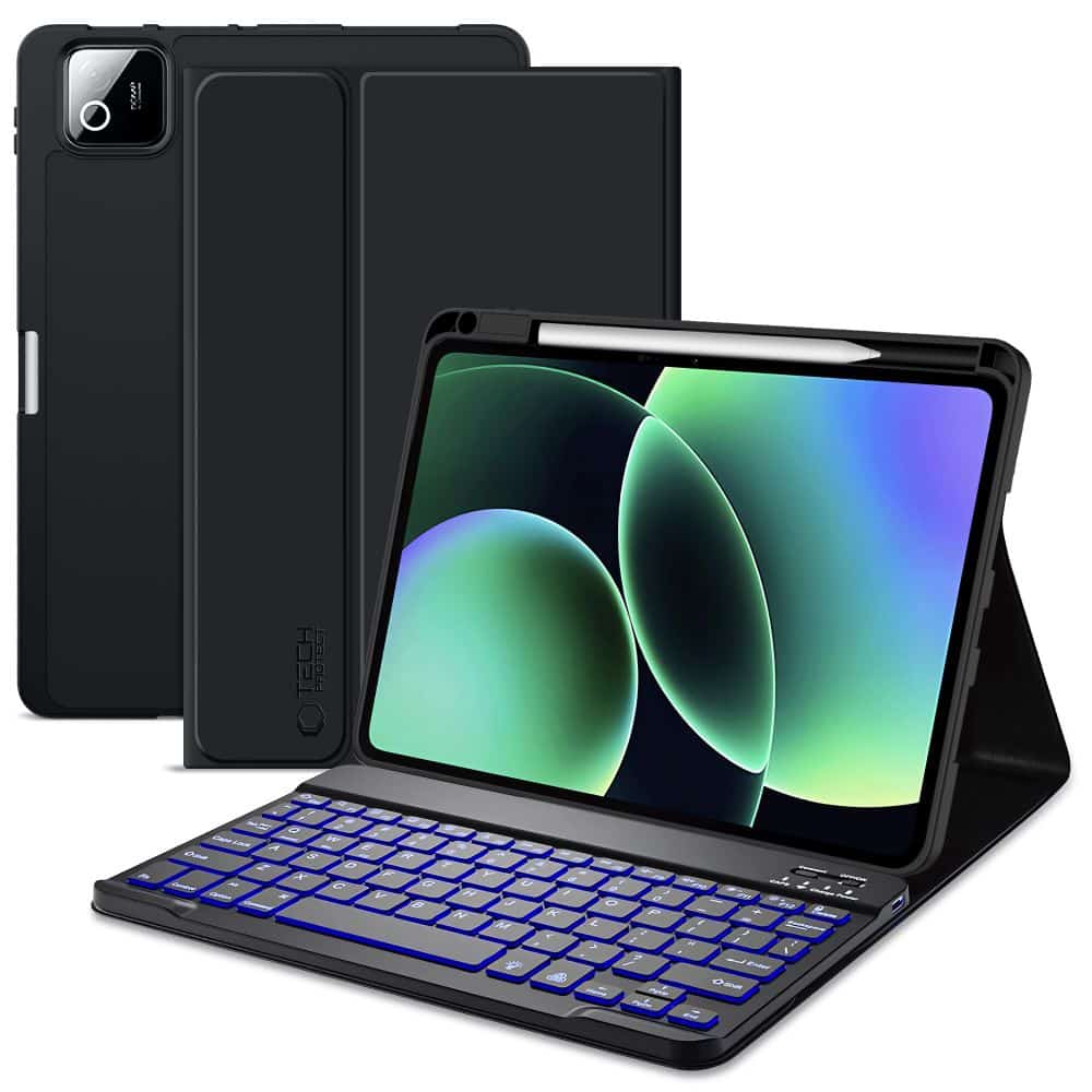 Φωτογραφία προϊόντος: Tech-Protect Flip Cover Μαύρη Θήκη με Πληκτρολόγιο για Xiaomi Pad 7/7 Pro/8/8 Pro