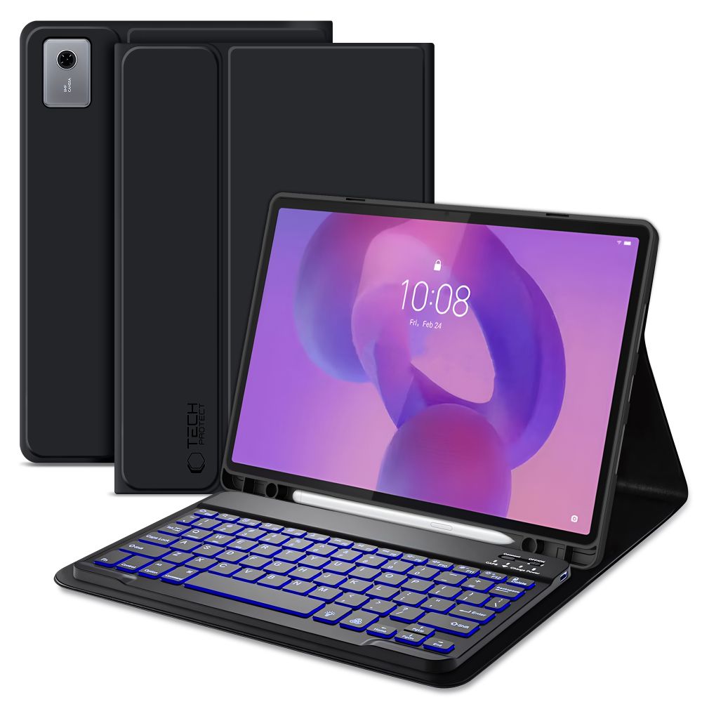 Φωτογραφία προϊόντος: Tech Protect Flip Cover Μαύρη Θήκη με Πληκτρολόγιο για Lenovo Idea Tab Plus 12.1
