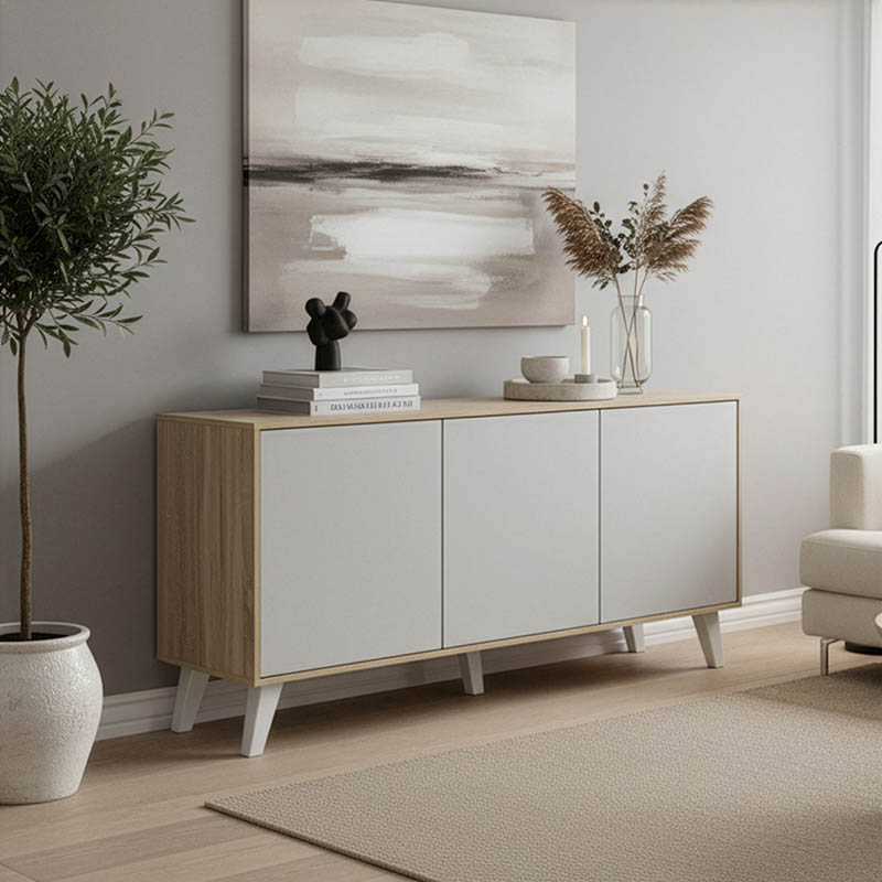Φωτογραφία προϊόντος: Μπουφές Billie pakoworld sonoma-γκρι 149x40x77εκ