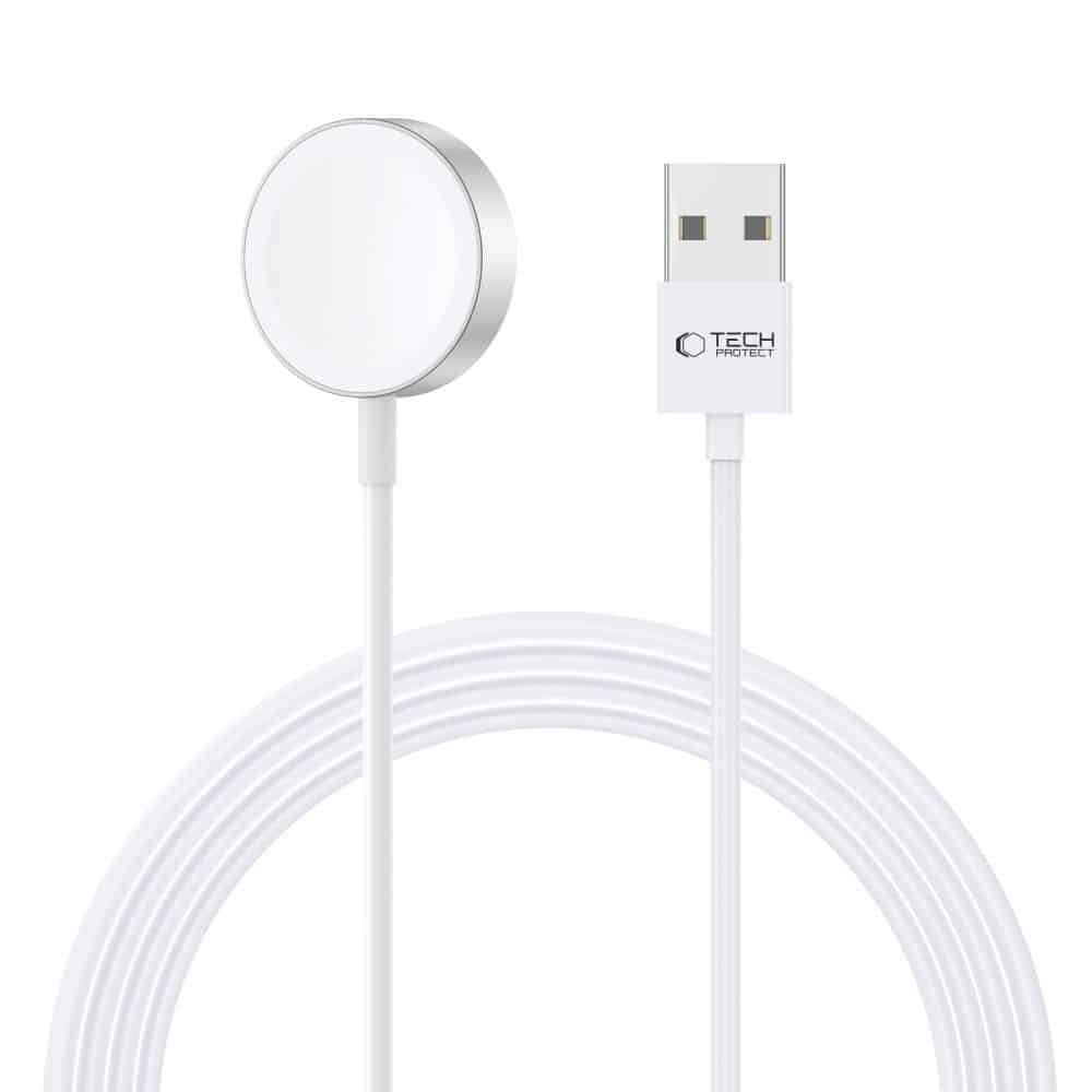Φωτογραφία προϊόντος: Tech-Protect Ultraboost Magnetic USB-A Φορτιστής για Apple Watch (Λευκός, 120cm)