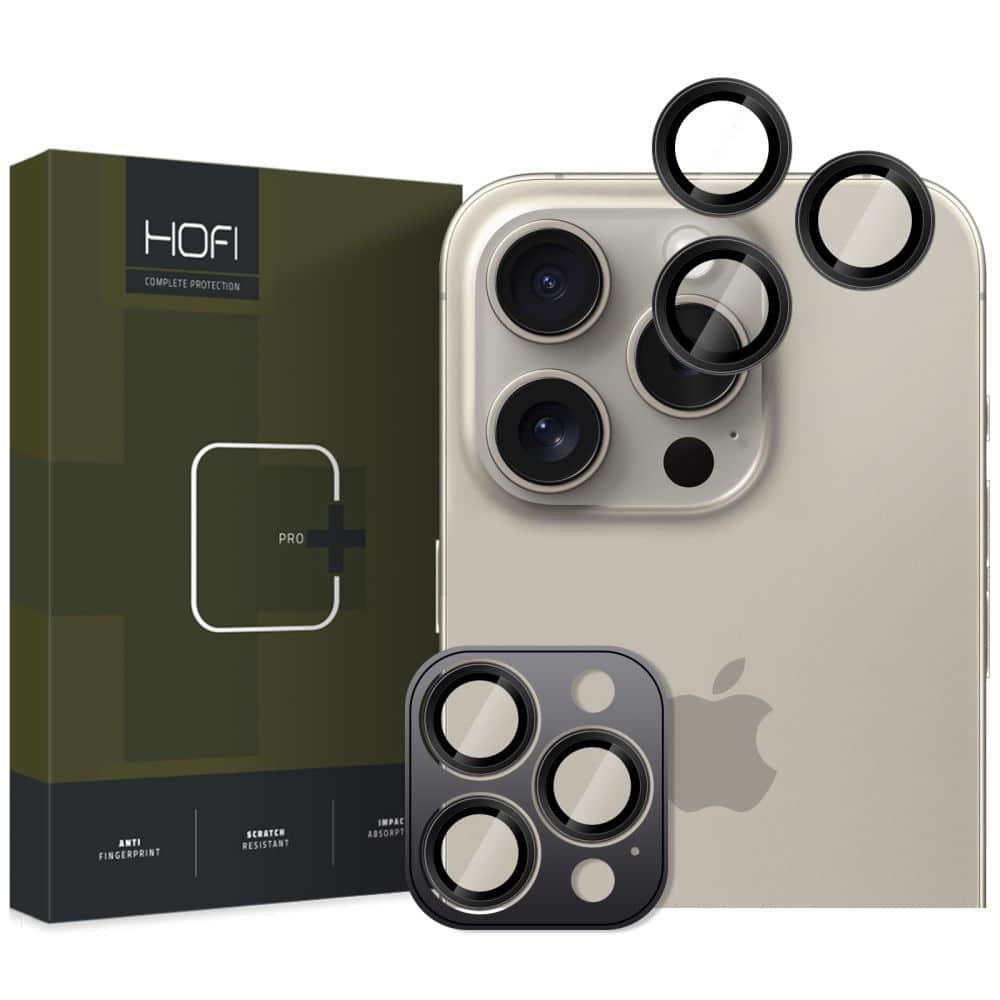 Φωτογραφία προϊόντος: Hofi Camring Pro+ Προστασία Κάμερας Μαύρο για iPhone 16 Pro/16 Pro Max