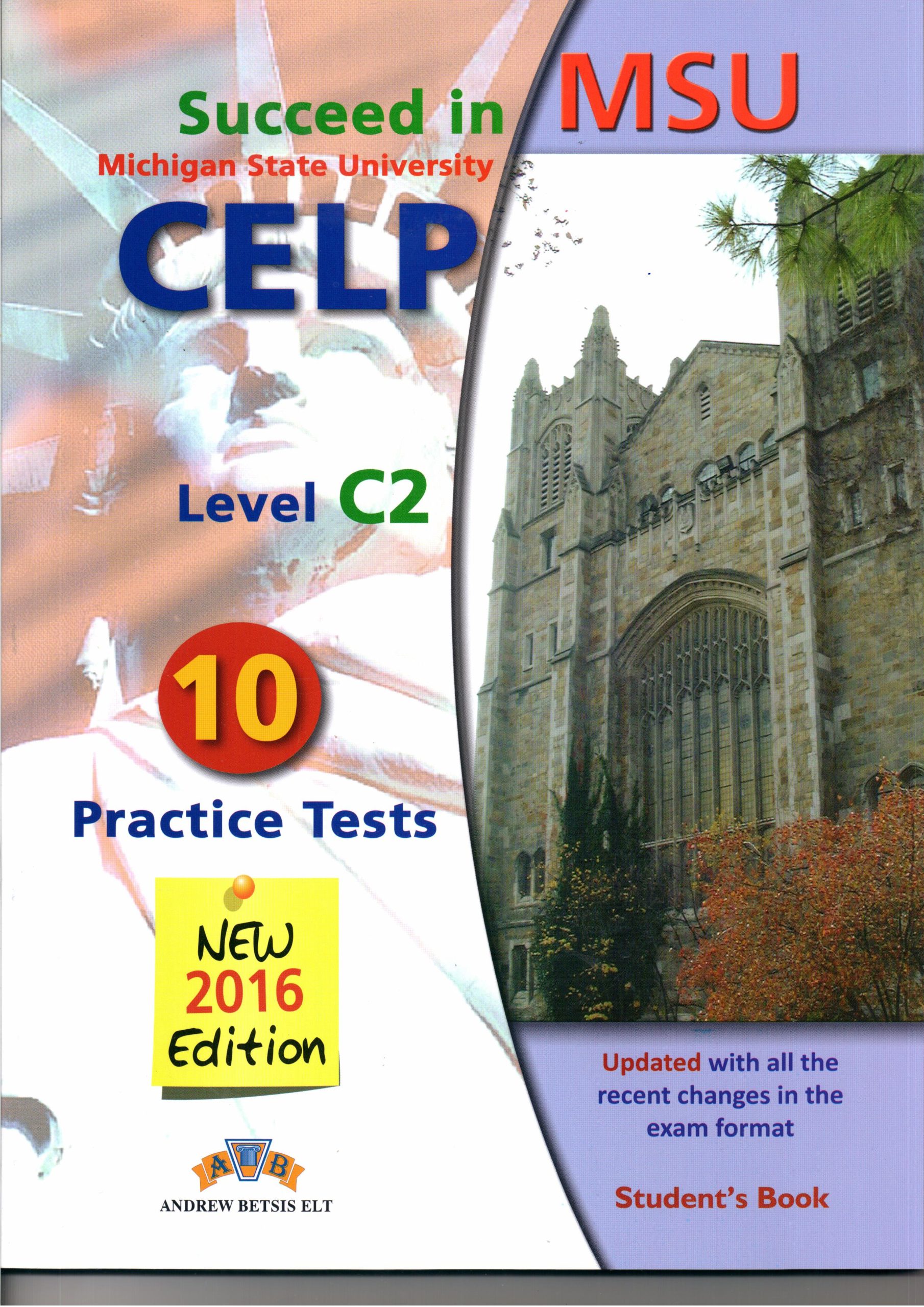 Φωτογραφία προϊόντος: Succeed in MSU CELP C2 – 10 Practice Tests (SB 2016)