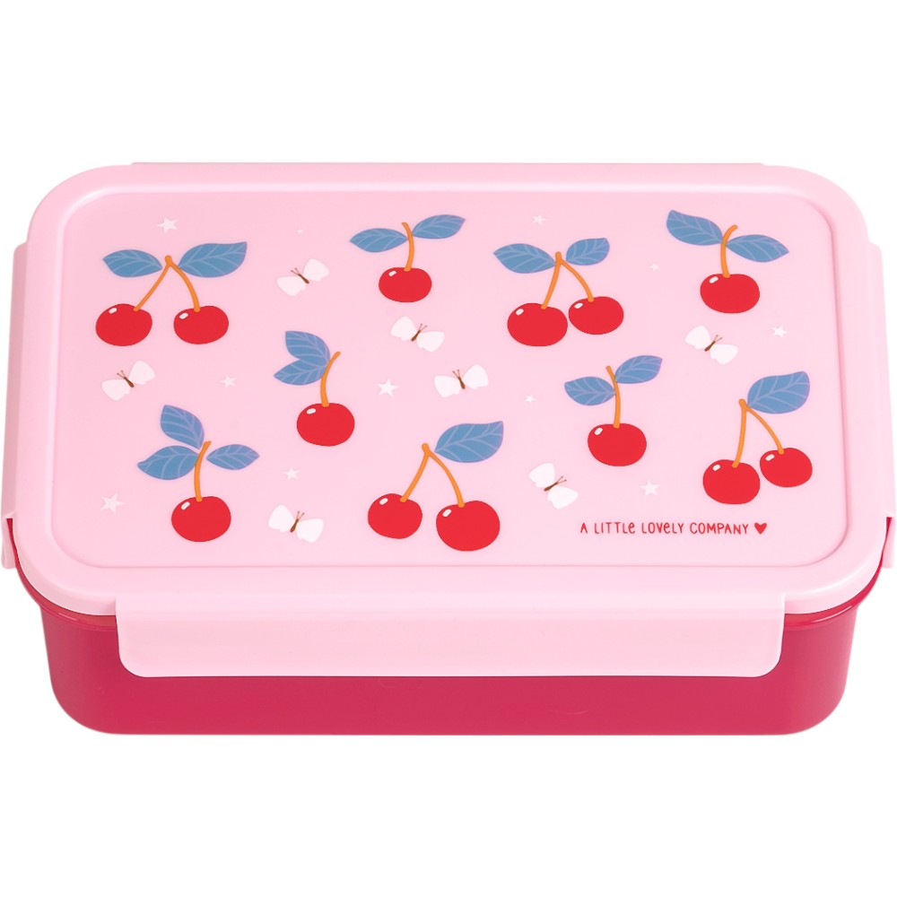 Φωτογραφία προϊόντος: Pink, Cherries, Δοχείο φαγητού Bento με χωρίσματα- 1,2 L, A little lovely company
