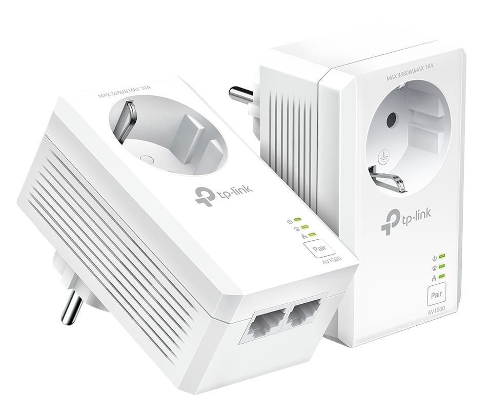 Φωτογραφία προϊόντος: TP-Link TL-PA7027P KIT AV1000 PassThrough (Powerline/PLC)