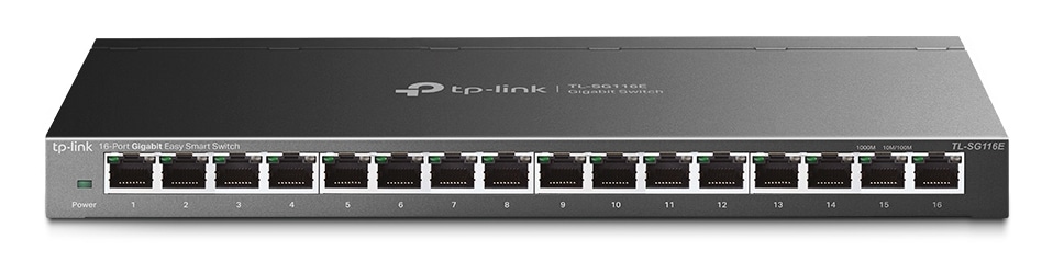 Φωτογραφία προϊόντος: TP-Link 16-Port Unmanaged L2 Gigabit Desktop Switch - Steel Case - (TL-SG116E)