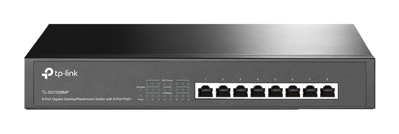 Φωτογραφία προϊόντος: TP-LINK 8-Port Gigabit PoE+ Switch, 8 Gigabit