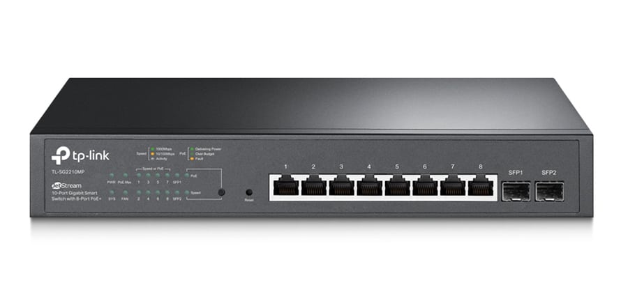 Φωτογραφία προϊόντος: TP-LINK SWITCH TL-SG2210MP, 8 POE+ GBIT SMART