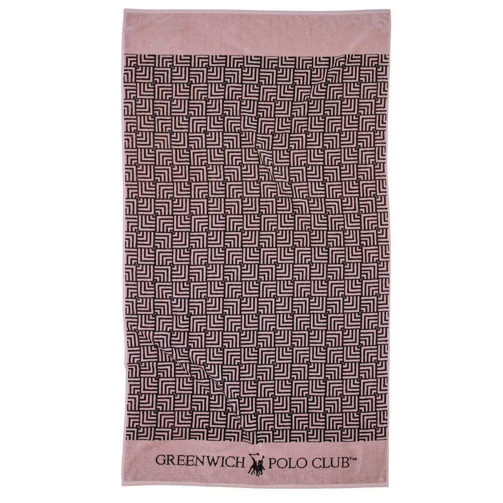 Φωτογραφία προϊόντος: GREENWICH POLO CLUB Greenwich Polo Πετσέτα Θαλάσσης 170x90cm 3730-31-32 Μαύρο-Φυσικό Ροζ