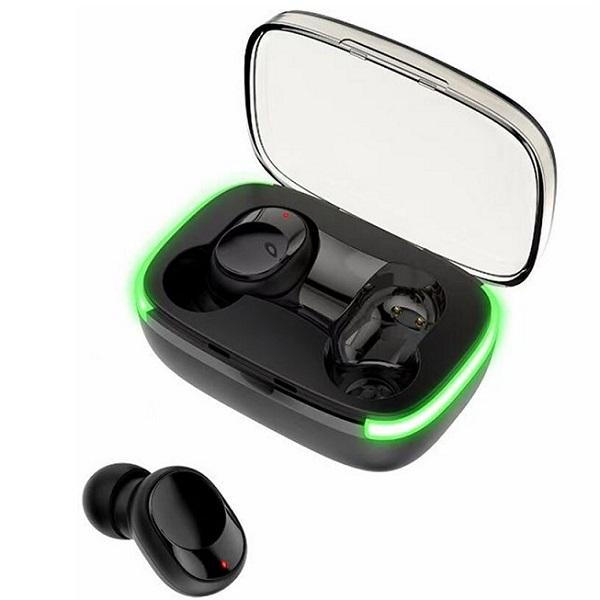 Φωτογραφία προϊόντος: Ασύρματα ακουστικά Bluetooth 5.1 Y60 με θήκη φόρτισης, μαύρα