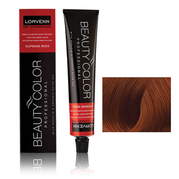 Φωτογραφία προϊόντος: Lorvenn Beauty Color Supreme Reds 70ml | Απόχρωση 7.45 Ξανθό Χάλκινο Ακαζού