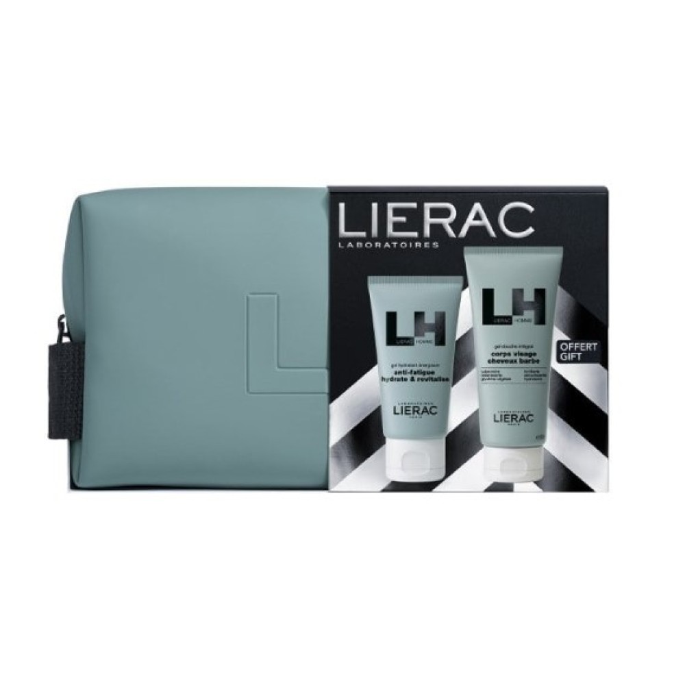 Φωτογραφία προϊόντος: Lierac Homme Xmas Set Σετ Ανδρικής Περιποίησης (Gel Ενυδάτωσης 50ml + Δώρο Αφρόλουτρο 200ml + Νεσεσέρ)