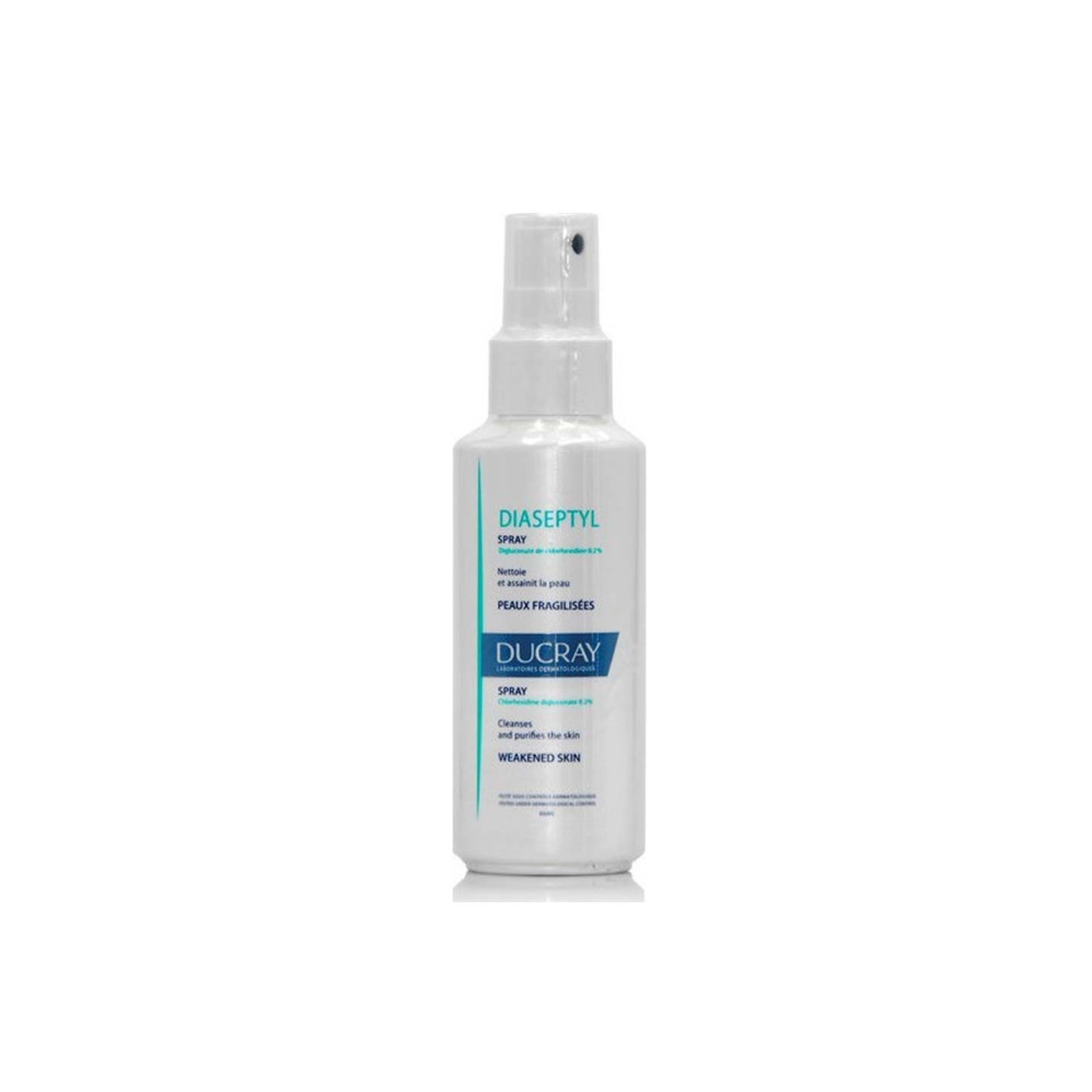 Φωτογραφία προϊόντος: Ducray Diaseptyl Spray - Αντισηπτικό Διάλυμα Χλωρεξιδίνης 0,2% σε Σπρέι για Πληγές 125ml