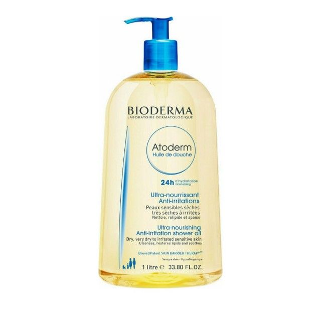 Φωτογραφία προϊόντος: Bioderma Atoderm Huile de Douche Ultra-Nourishing Shower Oil Έλαιο Καθαρισμού για Πολύ Ξηρό & Ερεθισμένο Δέρμα 1lt